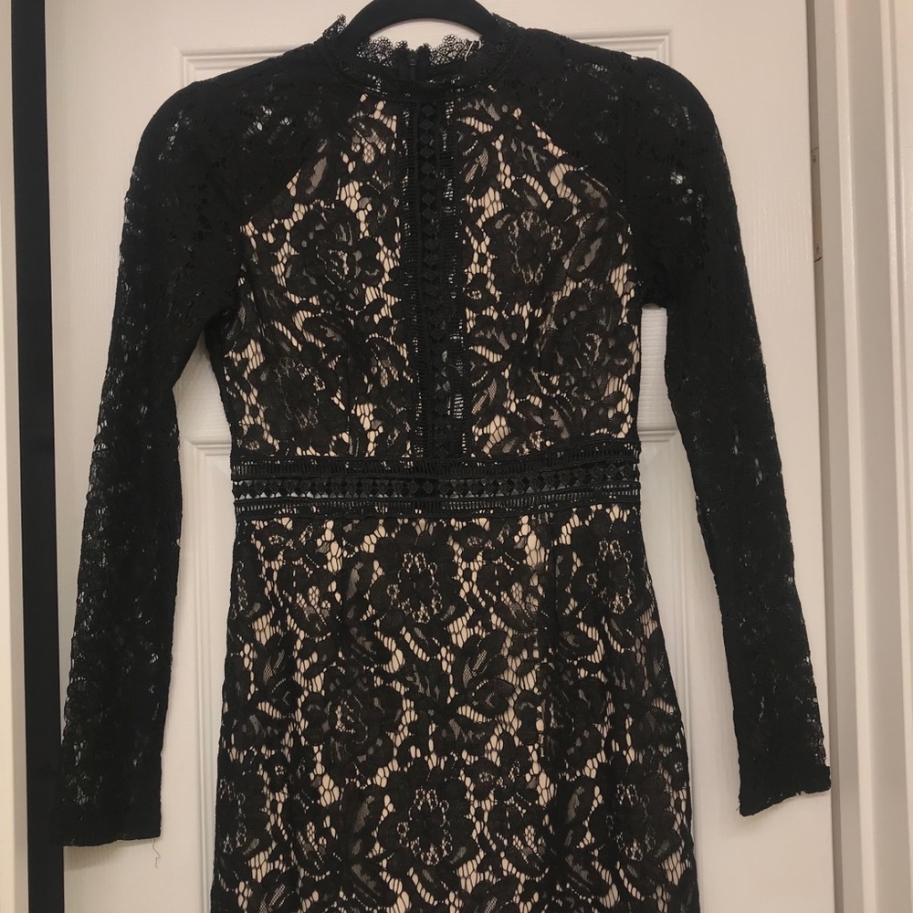Black lace dress